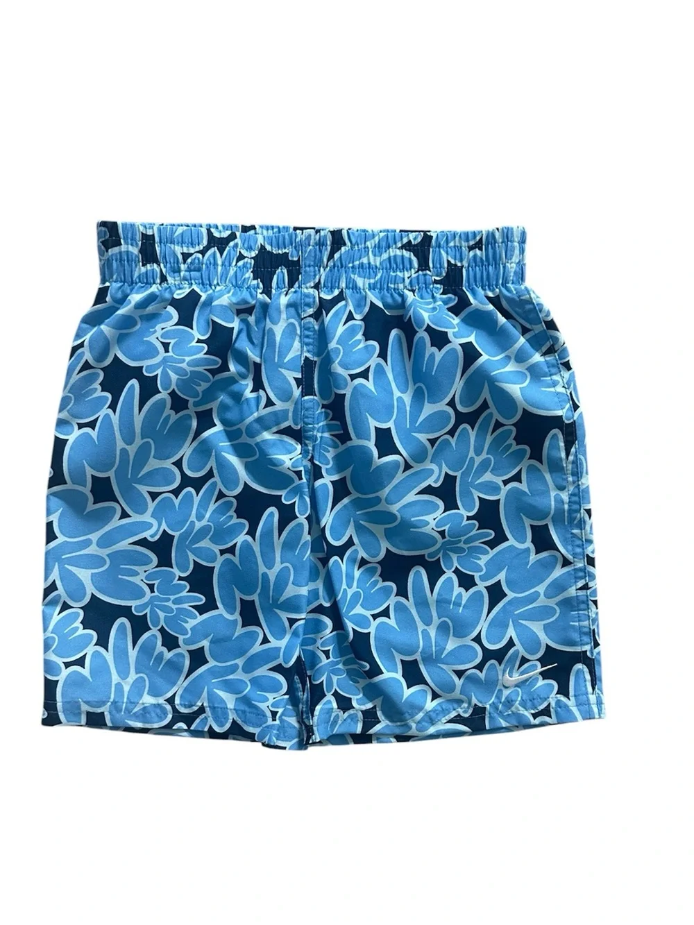 Nike Boys Size 6 NWT 2-Piece Swim Set Rash Guard Shirt & Swim Trunks Blue